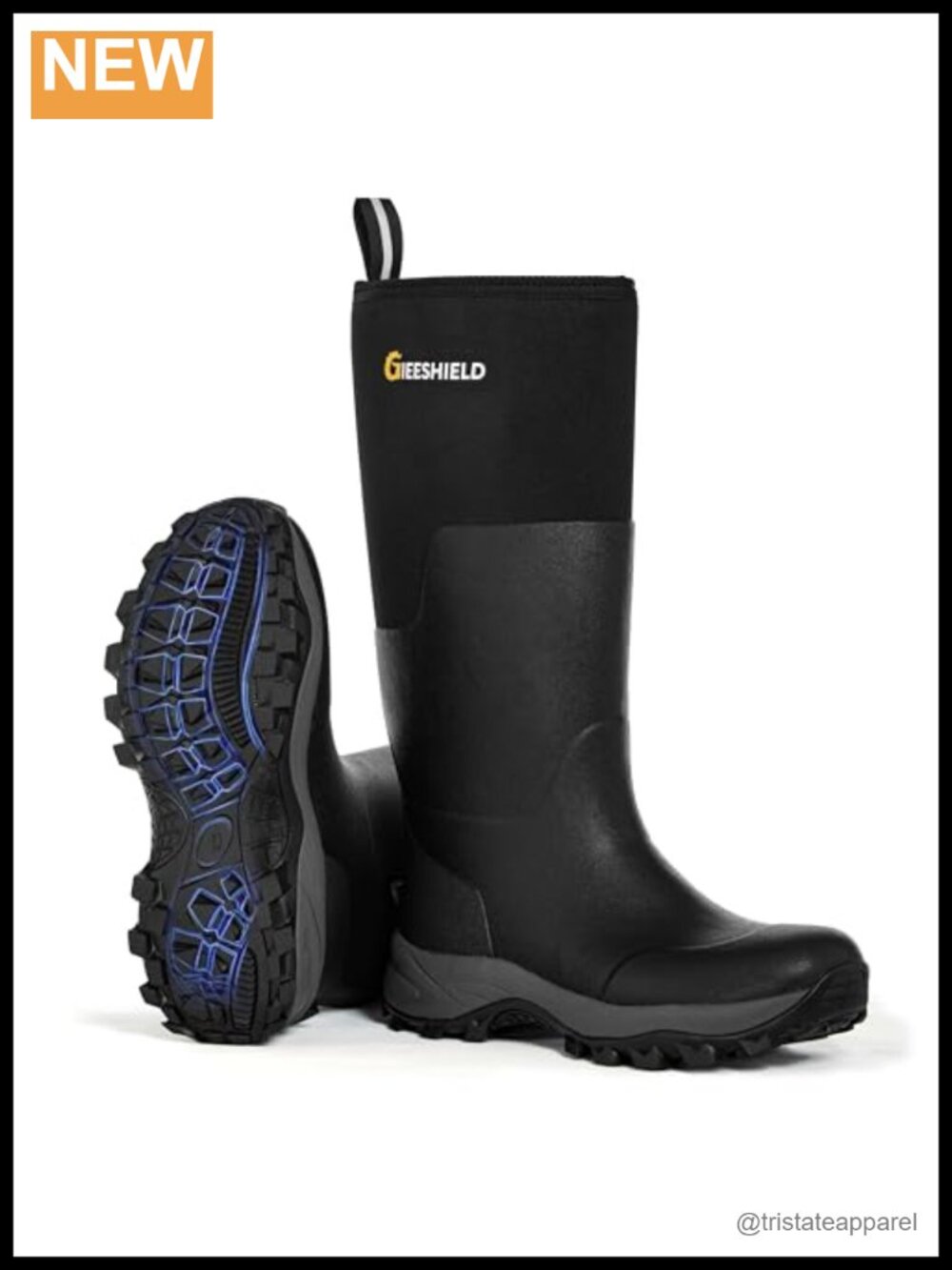 Women's Waterproof Insulated 6mm Neoprene Rubber Hunting Rain Boots Anti-Slip